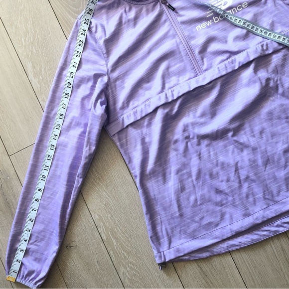 New Balance 1/4 Zip Running Jacket in Purple Heather Size M - Picture 4 of 12